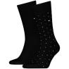 6311 TH MEN SOCK 2P STRUCTURE DOT Nero