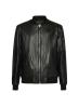 UMA25452GB3C REAL LEATHER BOMBER GR Nero