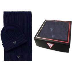 SCARF BEANIE GIFT BOX Blu