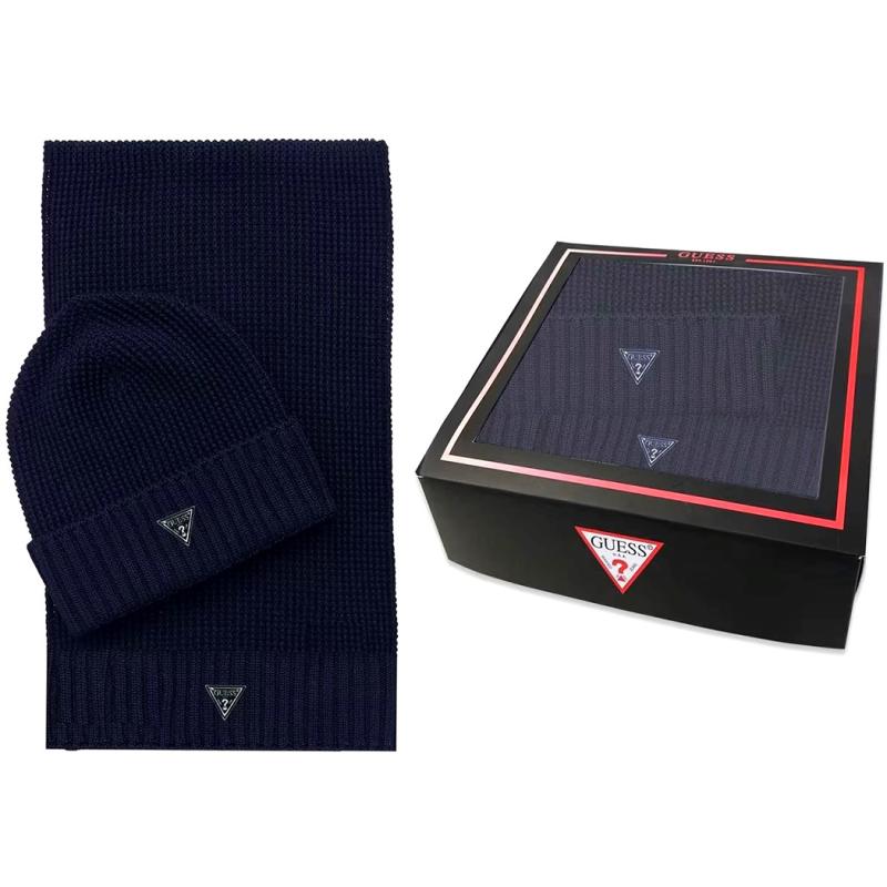 SCARF BEANIE GIFT BOX Blu