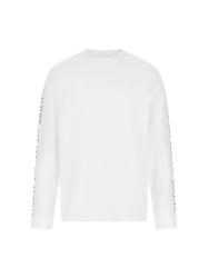 CN LS SLEEVES LOGO T Bianco