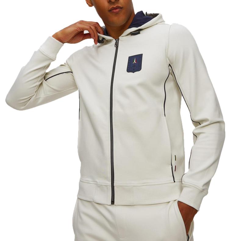 252TF0101UF00667 COORDINATO FELPA TUTA Bianco Panna