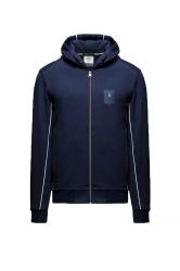 ZIP E CAPPUCCIO  Blu