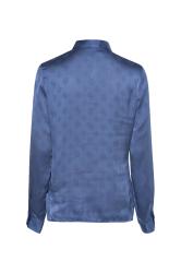 LS MARTHE LOGO SHIRT  Blu