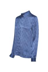 LS MARTHE LOGO SHIRT  Blu
