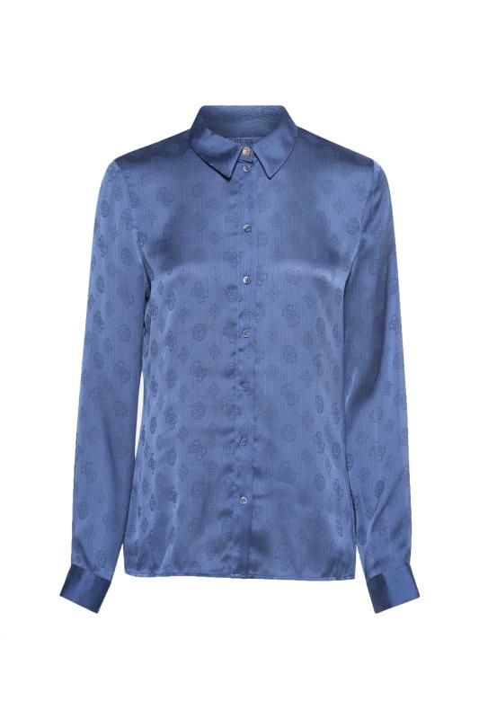 LS MARTHE LOGO SHIRT  Blu