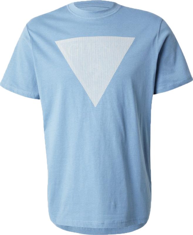 CN SS TRIANGLE LOGO TEE azzurro
