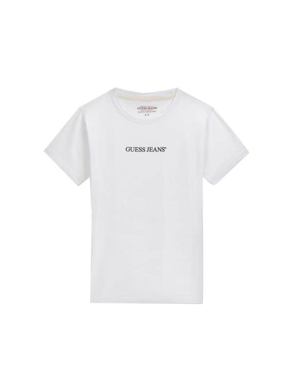 GJ SS CN SLIM LOGO PRINT TEE Bianco