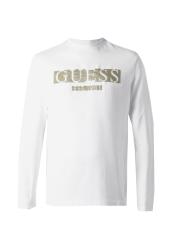 CN LS FLOCK LOGO TEE Bianco