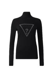 Maglioni LS TN MELANIE TRIANGLE LOGO SW Nero