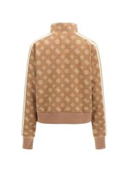 PEONY TAPED FULLZIP SWEATSHIRT Marrone