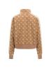 PEONY TAPED FULLZIP SWEATSHIRT Marrone