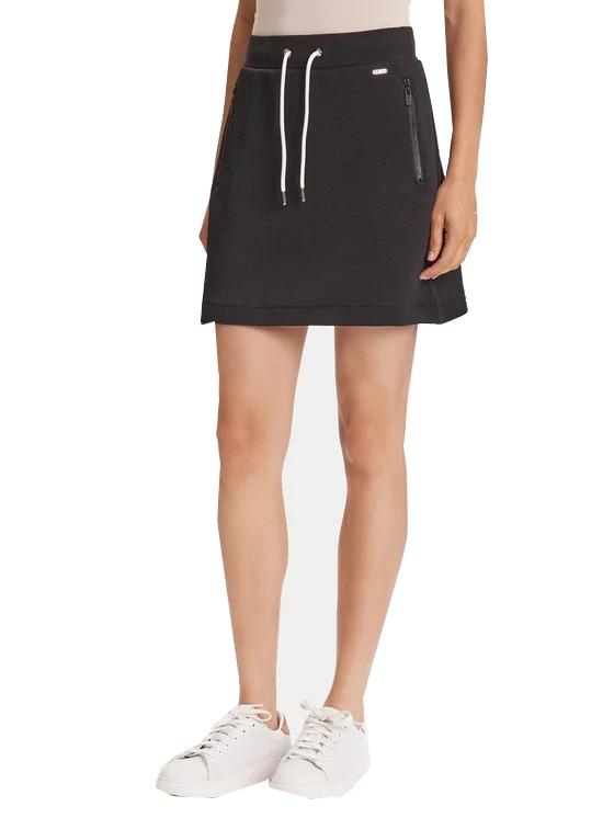 3D PEONY MINI SKIRT Nero