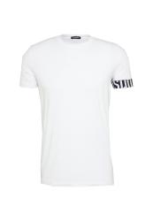 D9M3S59980 ROUND NECK T-SHIRT bianco nero 