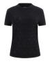 W4BI26J1314 SS MOCK NECK ALL OVER 4G TEE Nero