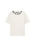 NECK LOGO REGULAR TEE Bianco