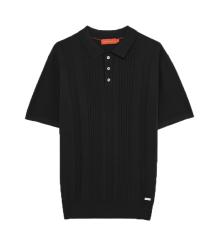 GL35337 Polo in maglia Nero