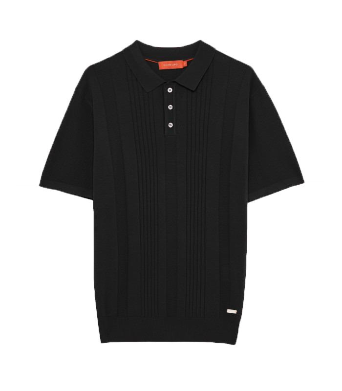 GL35337 Polo in maglia Nero