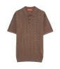 GL35328 POLO MAGLIA TRAFORATA Marrone