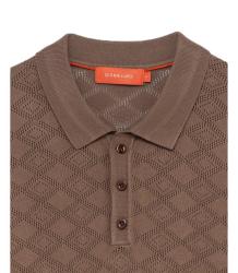 GL35328 POLO MAGLIA TRAFORATA Marrone