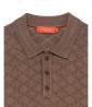 GL35328 POLO MAGLIA TRAFORATA Marrone