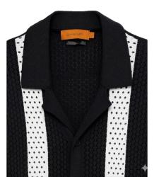 GL35324 in maglia traforata Nero