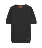 GL35330 IN MAGLIA PATTERN RILIEVO Nero