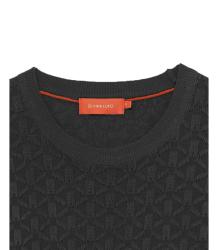 GL35330 IN MAGLIA PATTERN RILIEVO Nero