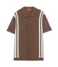 GL35332 IN MAGLIA MANICHE CORTE Marrone