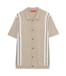 GL35332 IN MAGLIA MANICHE CORTE Beige