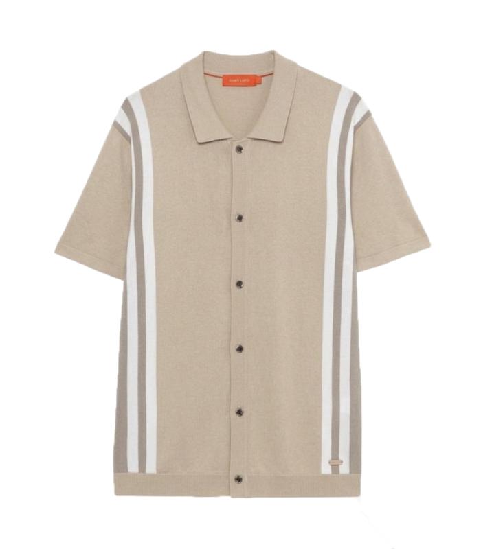 GL35332 IN MAGLIA MANICHE CORTE Beige