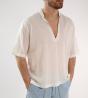 OE1S2S6C70 SCOLLO V BOXY FIT Bianco