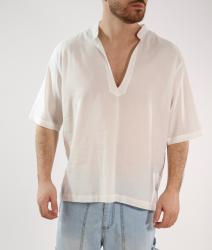 OE1S2S6C70 SCOLLO V BOXY FIT Bianco
