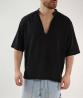 OE1S2S6C70 SCOLLO V BOXY FIT Nero