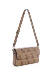 SADIE FLAP SHOULDER BAG Marrone