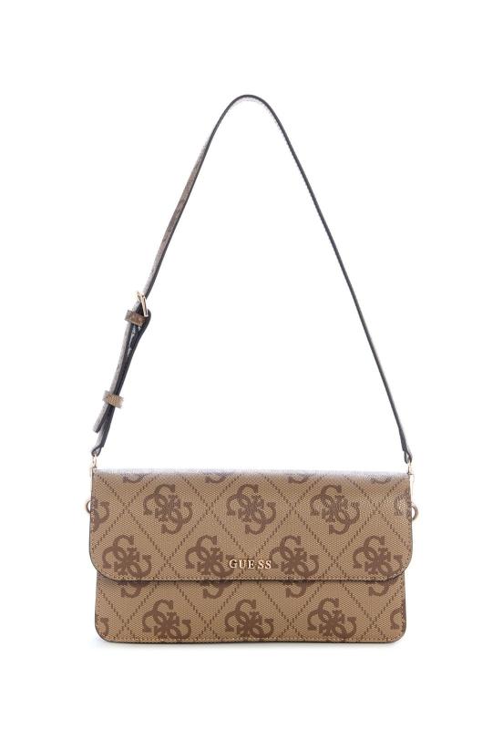 SADIE FLAP SHOULDER BAG Marrone