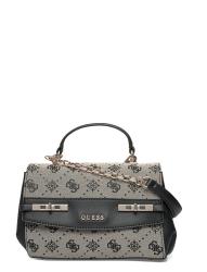 MELINDA LOGO TOP HANDLE FLAP Nero 