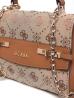 MELINDA LOGO TOP HANDLE FLAP Marrone