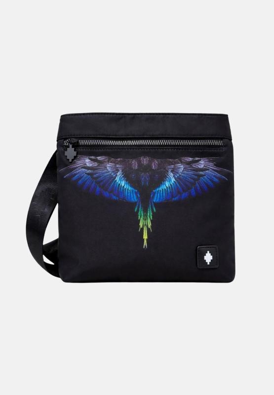 FLAT SHOULDER BAG NY Nero