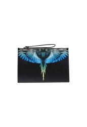 POCHETTE E.L.STAMPA Nero Blu