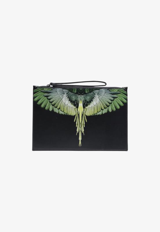 POCHETTE E.L.STAMPA Nero Giallo