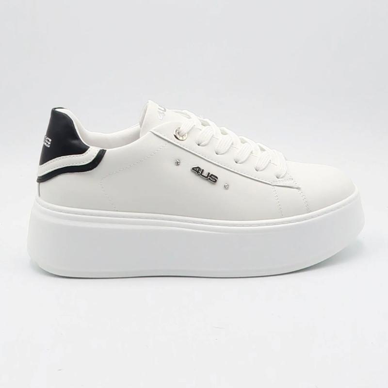 4BX161 STRINGATA PLATFORM Bianco Nero 