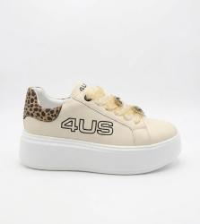 4BX160 HEART STRASS Beige Beige