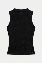 SL FRANCINE SMOCK HOTFIX TOP Nero
