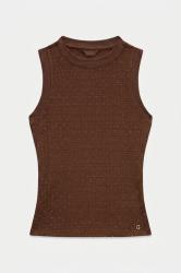 SL FRANCINE SMOCK HOTFIX TOP Marrone