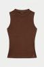 SL FRANCINE SMOCK HOTFIX TOP Marrone