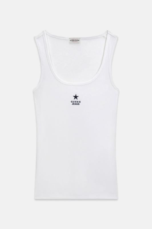 W4YP48KA0H GJ TANK TOP SLIM Bianco 