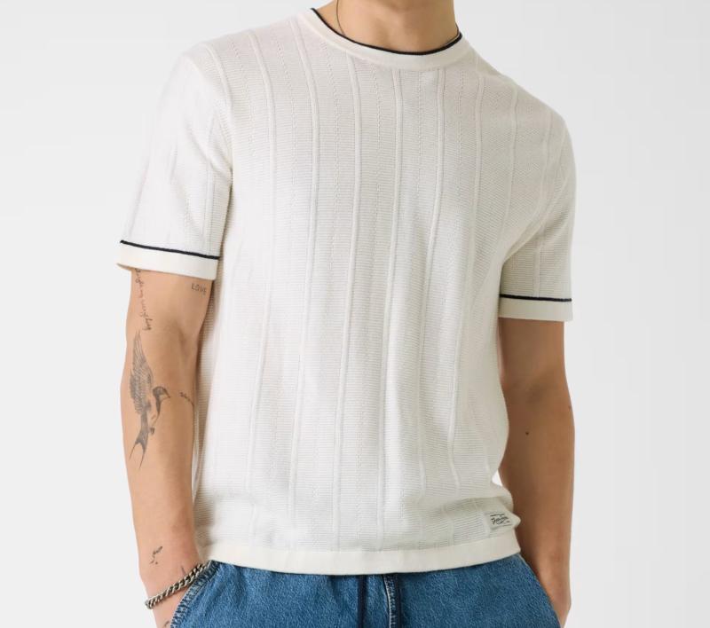 M6GR00Z4511 GJ CN STITCHED  Bianco