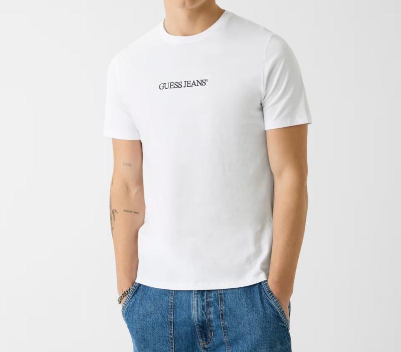 M4YI52K8HM0 GJ SS CN SLIM LOGO EMBRO TEE Bianco