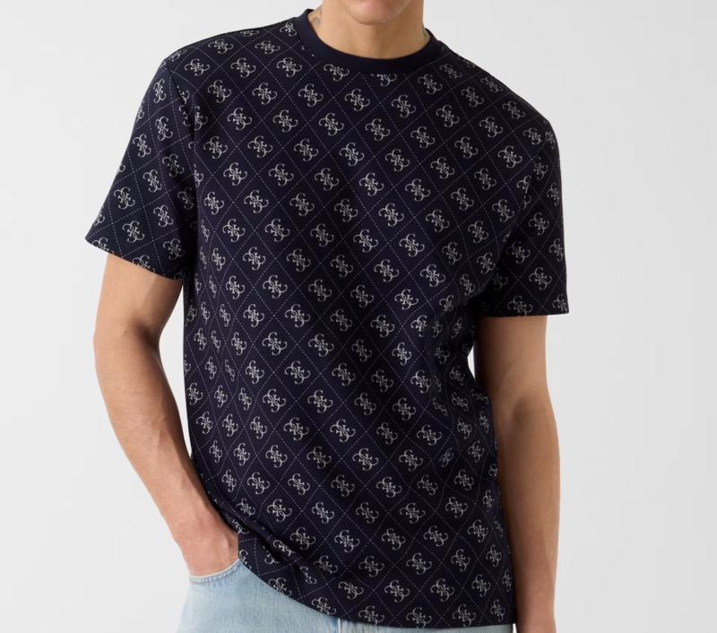 M6GP34K3200 CN SS JACQUARD 4G KNIT TOP Blu